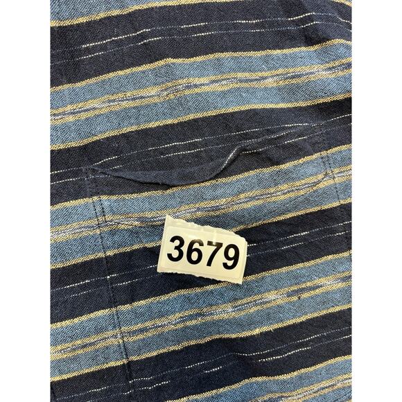 Pendleton Men's Denim Button Down‎ Front Pocket Shirt 2XL Aztec Collar southwest - Picture 5 of 6